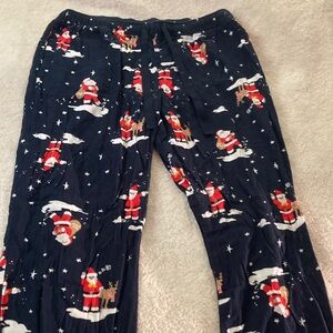 Santa and Raindeer Pajama Pants